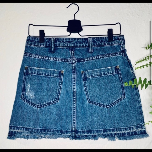 FREE PEOPLE | CUT-OFF MINI SKIRT #FML1325 - Picture 1 of 4